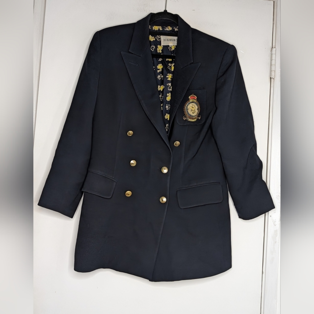 Iceberg Italian PEANUTS Rare Vintage WOODSTOCK Blazer Jacket - Picture 2 of 6